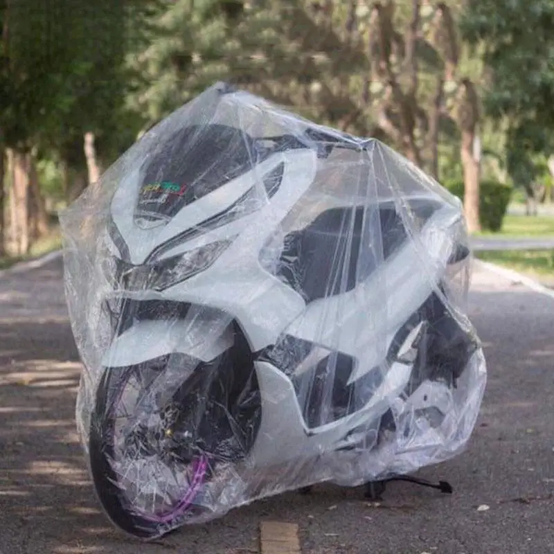 Electric Scooter Rain Cover - 1 adet evrensel motosiklet kapakları şeffaf