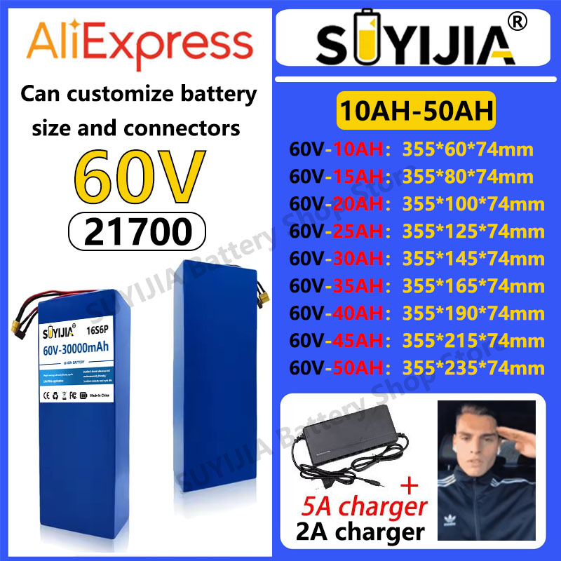 60V 30Ah 21700 Battery Pack - 60V 10Ah-15Ah-50Ah 21700 Lityum İyon Pil