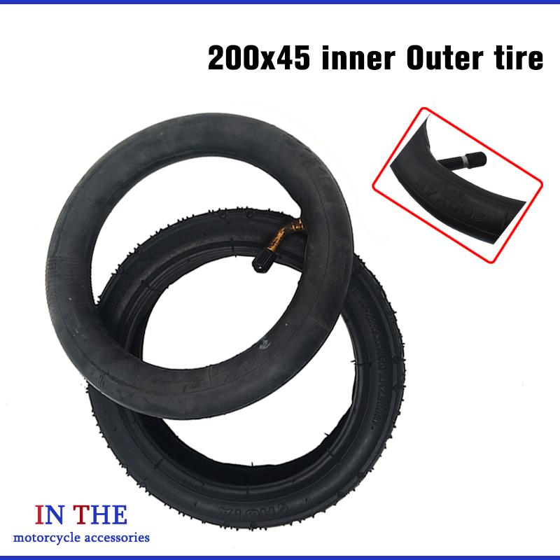 Scooter Tire - Kalınlaştırılmış scooter lastiği, 200x45 ölçülerinde, iç